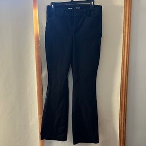 Old Navy Black Women's Pixie Flare Dress Pants
